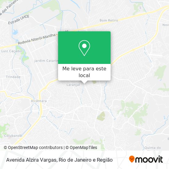 Avenida Alzira Vargas mapa