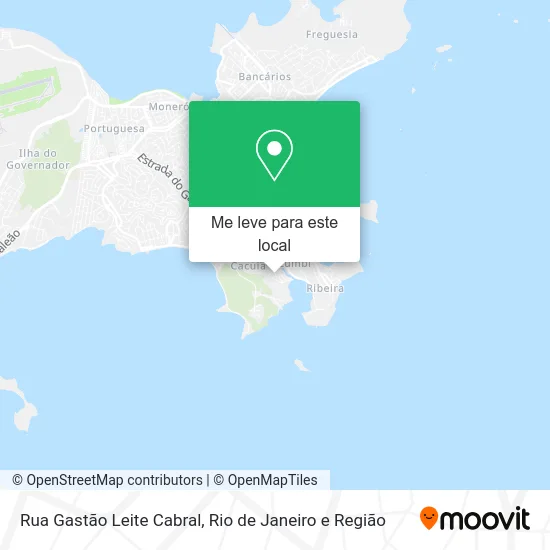 Rua Gastão Leite Cabral mapa