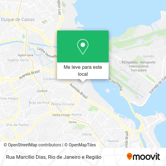 Rua Marcílio Dias mapa