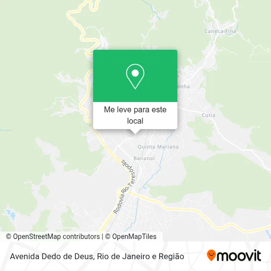 Avenida Dedo de Deus mapa