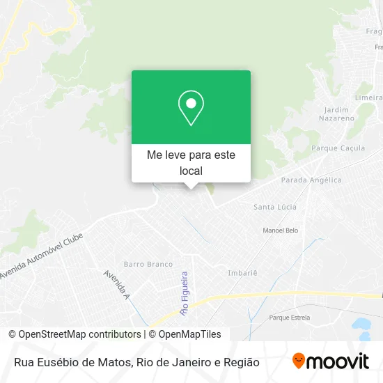 Rua Eusébio de Matos mapa