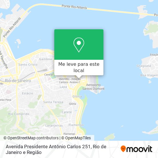 Avenida Presidente Antônio Carlos 251 mapa