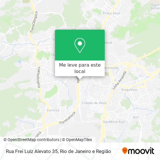 Rua Frei Luiz Alevato 35 mapa