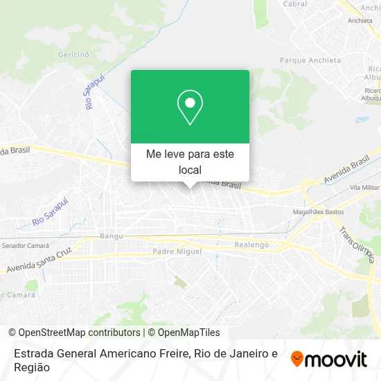 Estrada General Americano Freire mapa