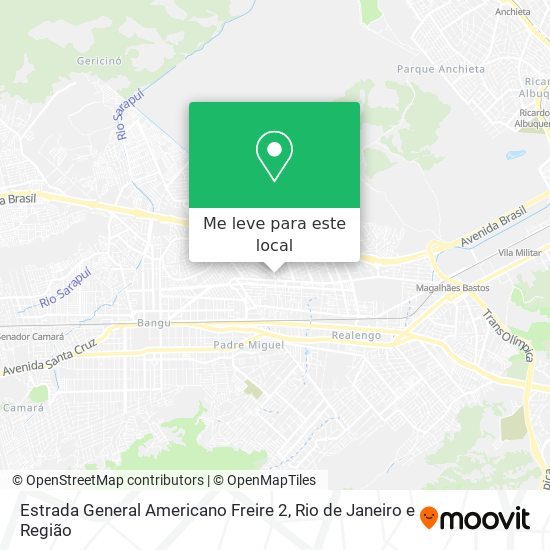Estrada General Americano Freire 2 mapa