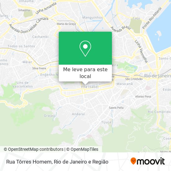 Rua Tôrres Homem mapa