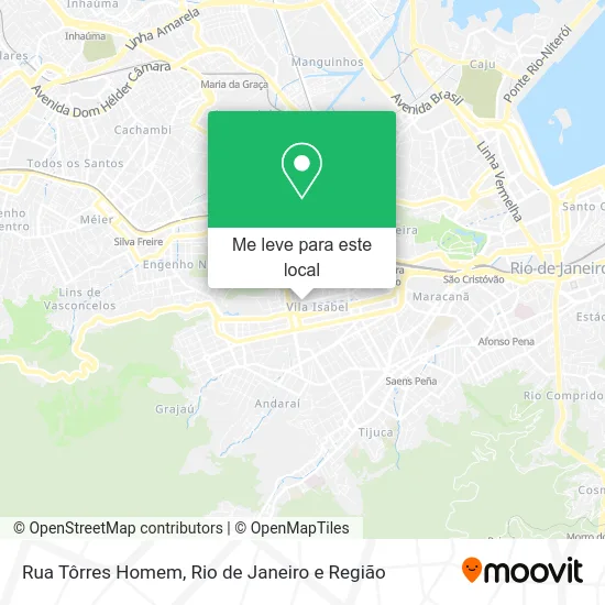 Rua Tôrres Homem mapa