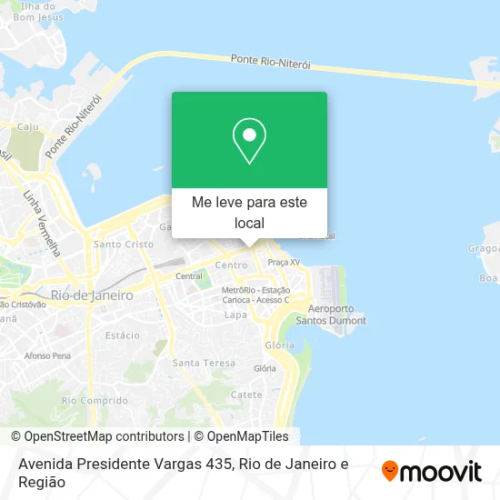 Avenida Presidente Vargas 435 mapa