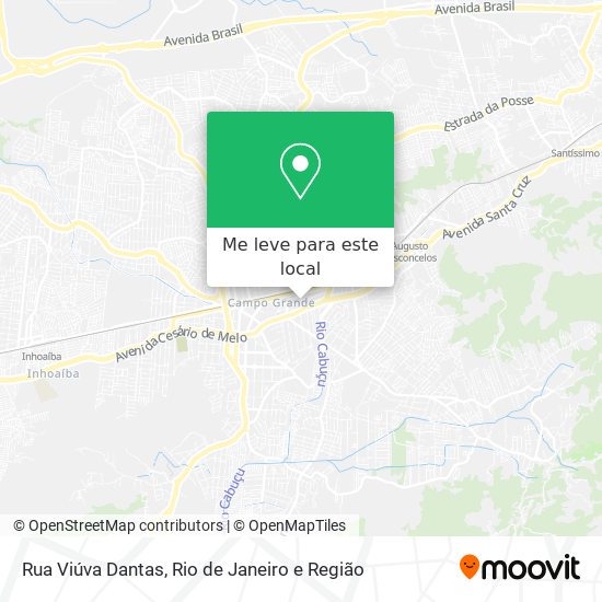 Rua Viúva Dantas mapa