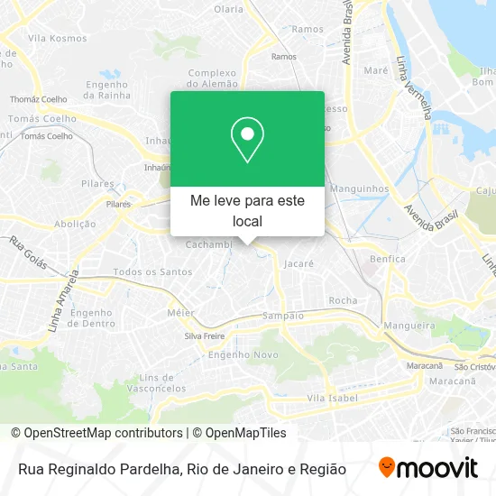 Rua Reginaldo Pardelha mapa