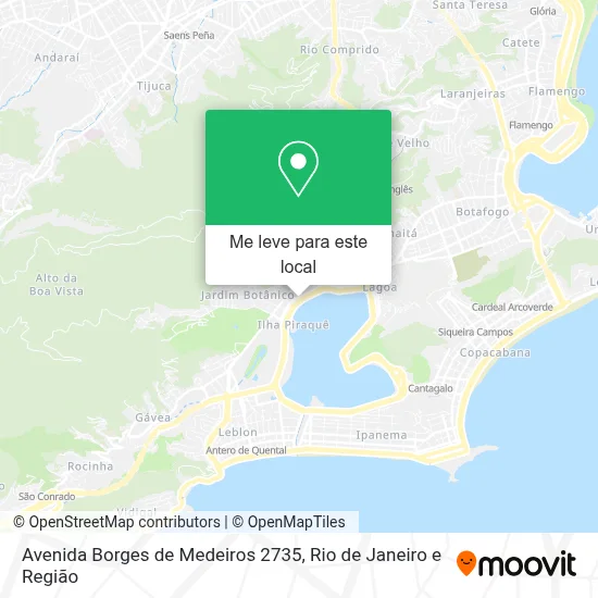 Avenida Borges de Medeiros 2735 mapa