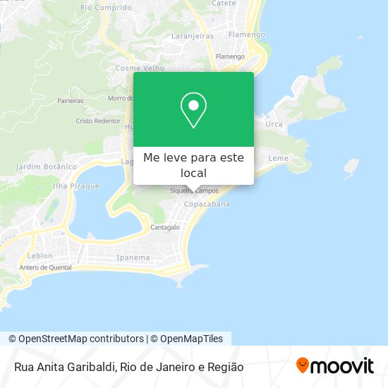 Rua Anita Garibaldi mapa