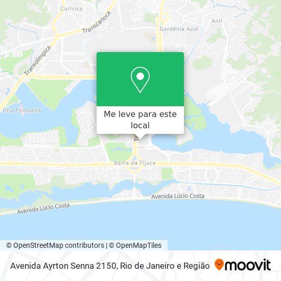 Avenida Ayrton Senna 2150 mapa