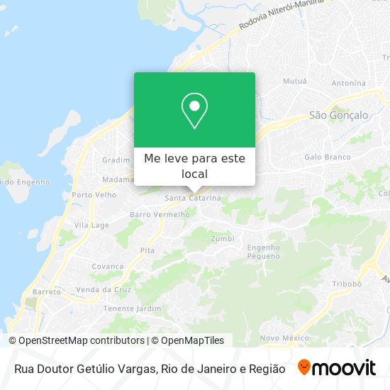 Rua Doutor Getúlio Vargas mapa