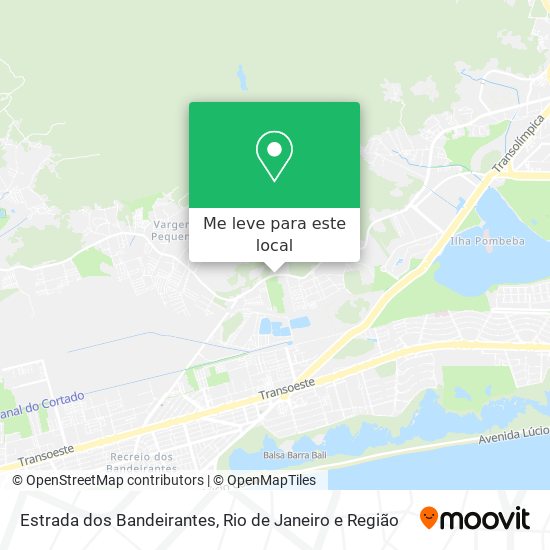 Estrada dos Bandeirantes mapa