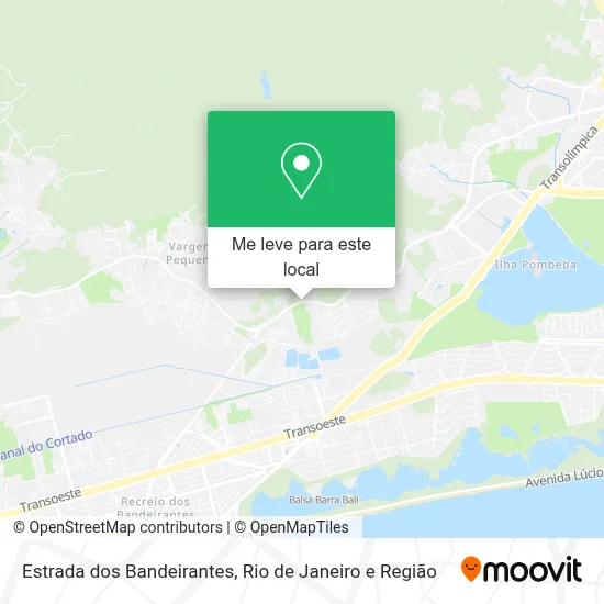 Estrada dos Bandeirantes mapa