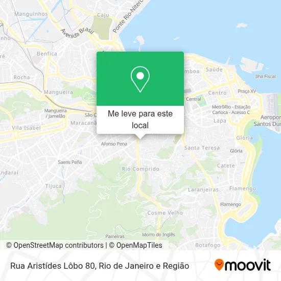 Rua Aristídes Lôbo 80 mapa