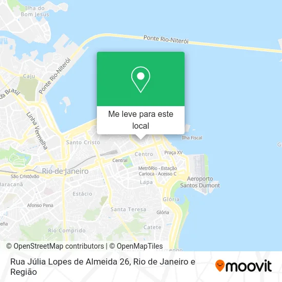 Rua Júlia Lopes de Almeida 26 mapa