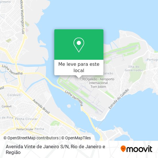Avenida Vinte de Janeiro S/N mapa