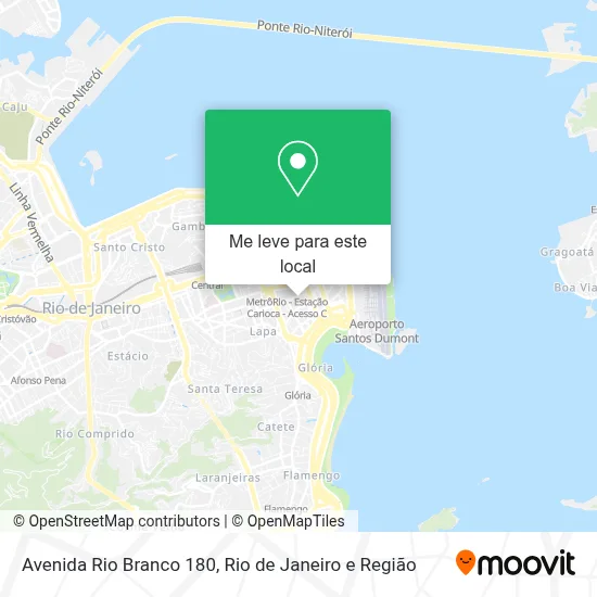 Avenida Rio Branco 180 mapa