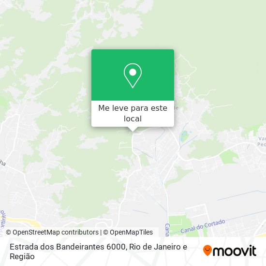 Estrada dos Bandeirantes 6000 mapa