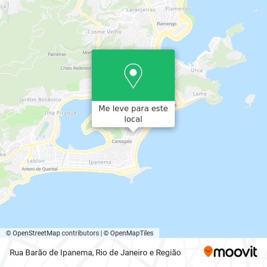 Rua Barão de Ipanema mapa