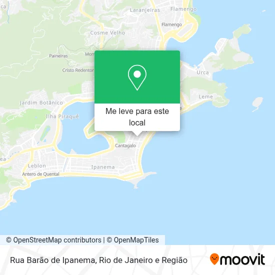 Rua Barão de Ipanema mapa