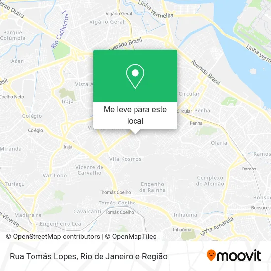 Rua Tomás Lopes mapa