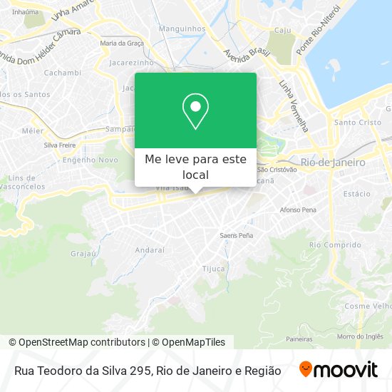 Rua Teodoro da Silva 295 mapa