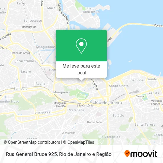 Rua General Bruce 925 mapa