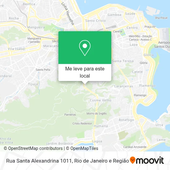 Rua Santa Alexandrina 1011 mapa
