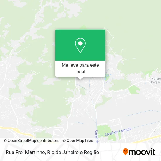 Rua Frei Martinho mapa