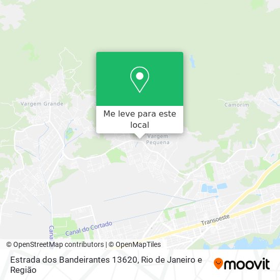 Estrada dos Bandeirantes 13620 mapa
