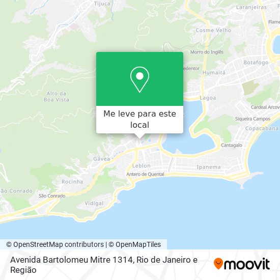 Avenida Bartolomeu Mitre 1314 mapa