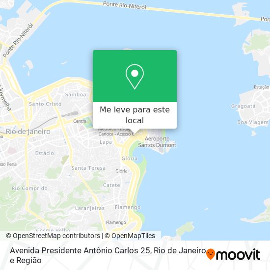 Avenida Presidente Antônio Carlos 25 mapa