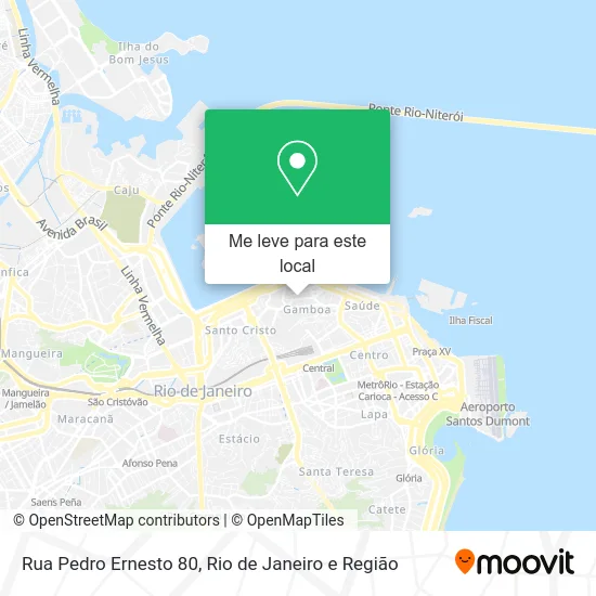 Rua Pedro Ernesto 80 mapa