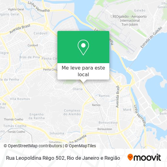 Rua Leopoldina Rêgo 502 mapa