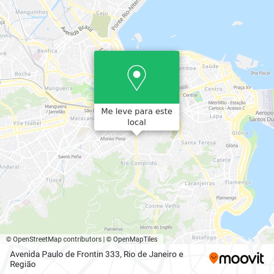 Avenida Paulo de Frontin 333 mapa