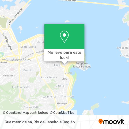 Rua mem de sá mapa