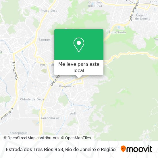 Estrada dos Três Rios 958 mapa