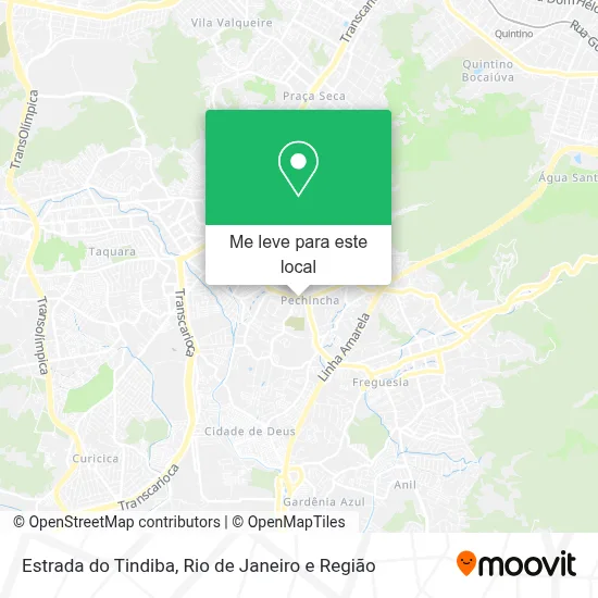 Estrada do Tindiba mapa