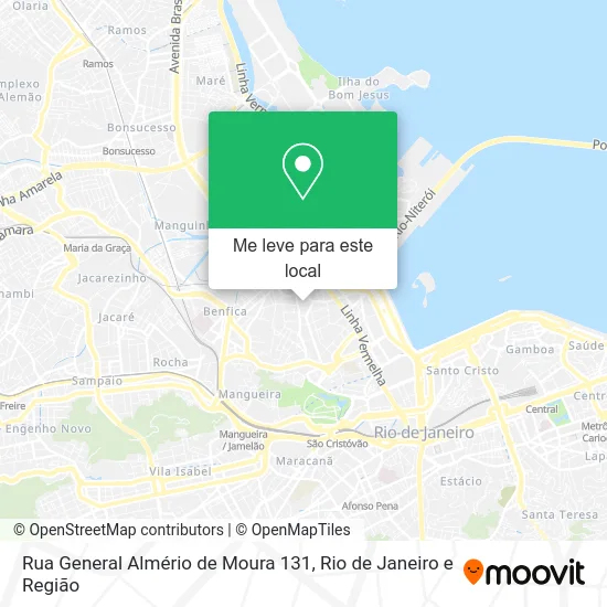 Rua General Almério de Moura 131 mapa