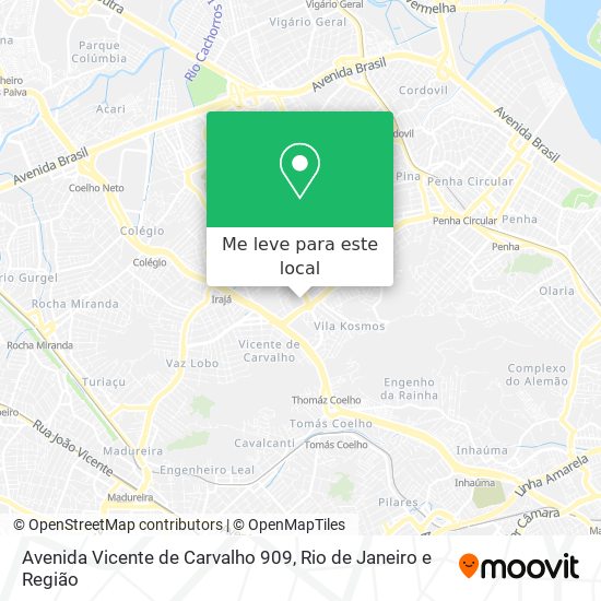 Avenida Vicente de Carvalho 909 mapa