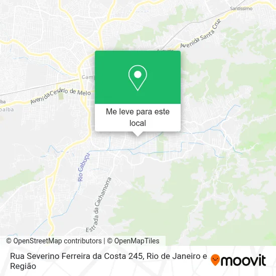 Rua Severino Ferreira da Costa 245 mapa