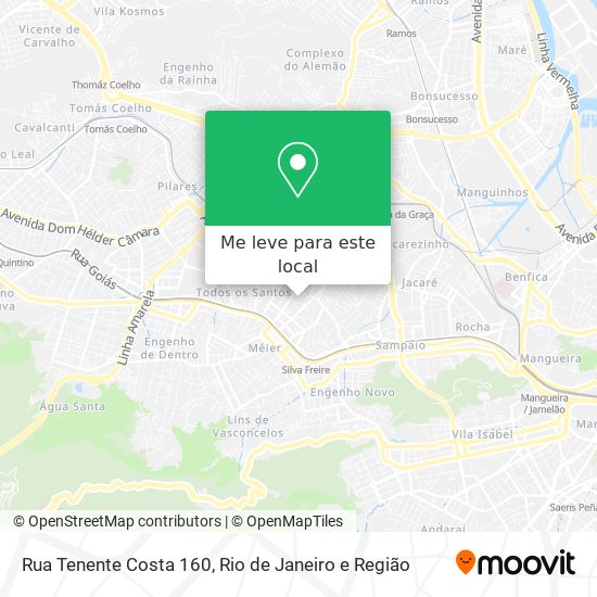 Rua Tenente Costa 160 mapa