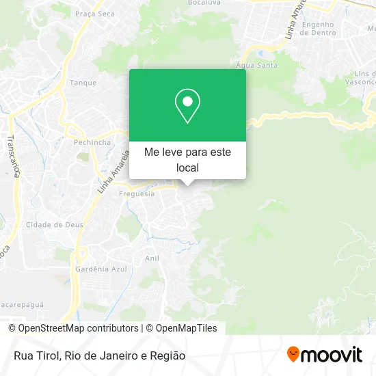 Rua Tirol mapa