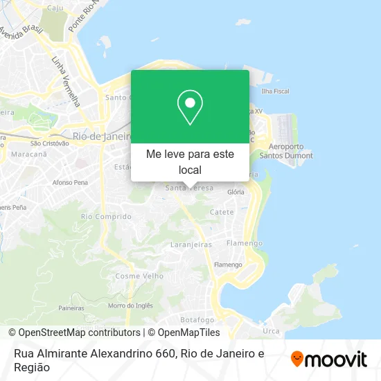 Rua Almirante Alexandrino 660 mapa