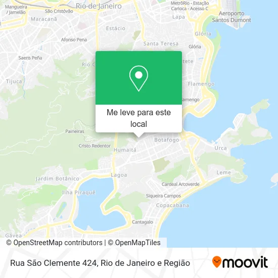 Rua São Clemente 424 mapa