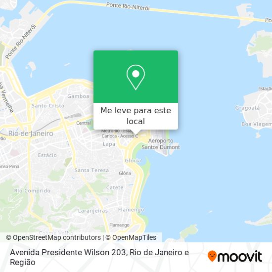 Avenida Presidente Wilson 203 mapa