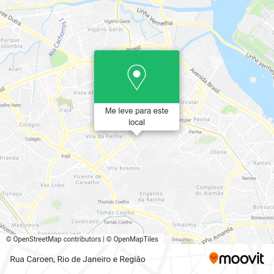 Rua Caroen mapa
